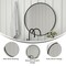 Flash Furniture 36" Round Black Metal Framed Accent Wall Mirror HFKHD-6GD-CRE8-091315-GG - alternate 6